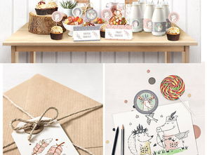 卡通手绘动物捕梦网产品图案EPS设计素材下载